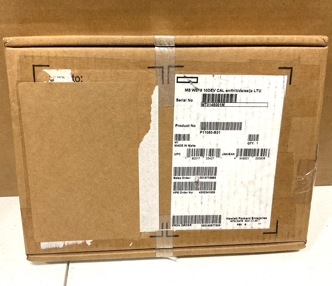 HPE Microsoft Windows Server 2019 10 CAL P11080-B21 ✅❤️️✅❤️️ NEW