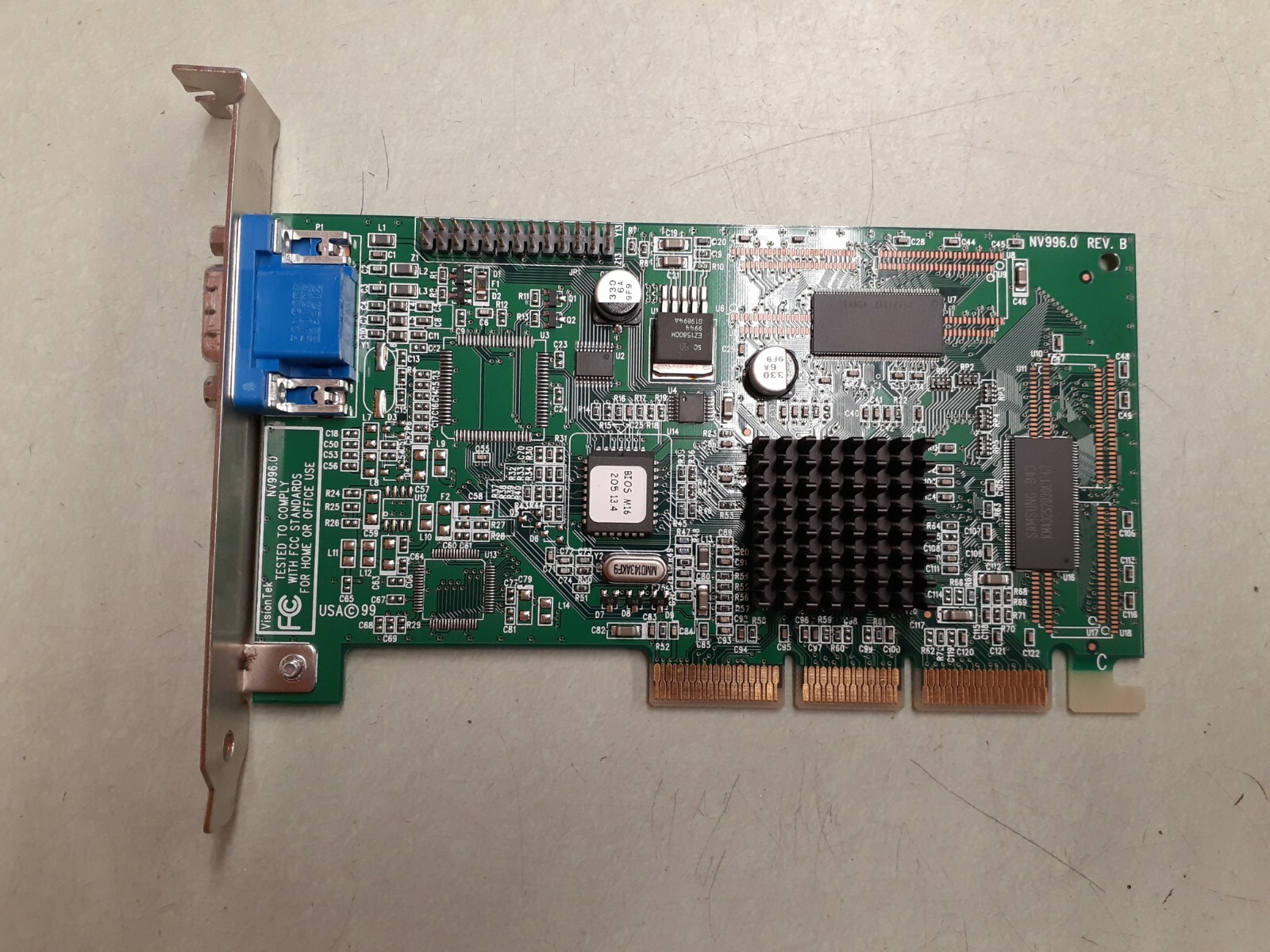 VISIONTEK NV996.0 REV B AGP Retro Vintage Gaming VGA VIDEO GRAPHICS CARD