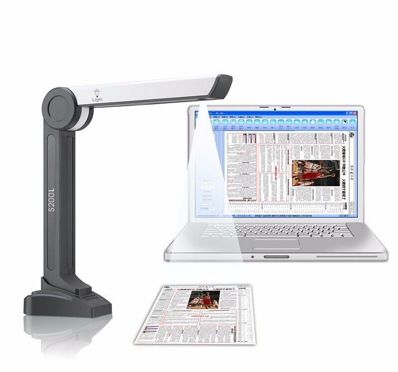 2 MP HD Capture document Scanner High Speed Portable visualizer GK-S200L