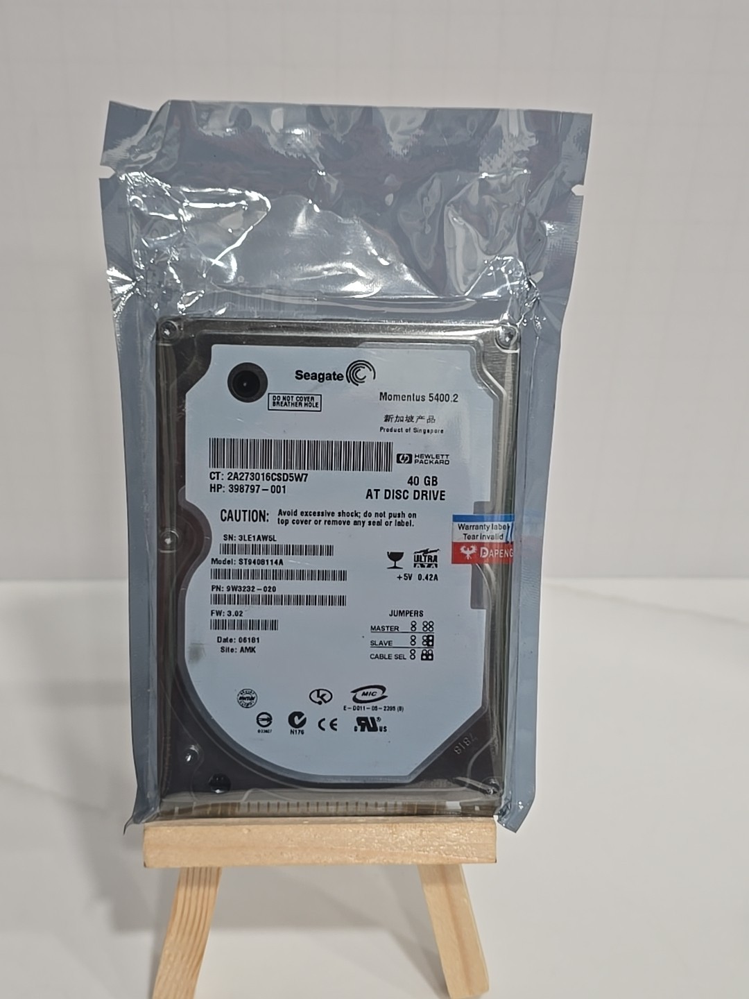 Seagate Momentus 5400.2 40 GB,Internal,5400 RPM,2.5" (ST9408114A) Hard Drive HDD