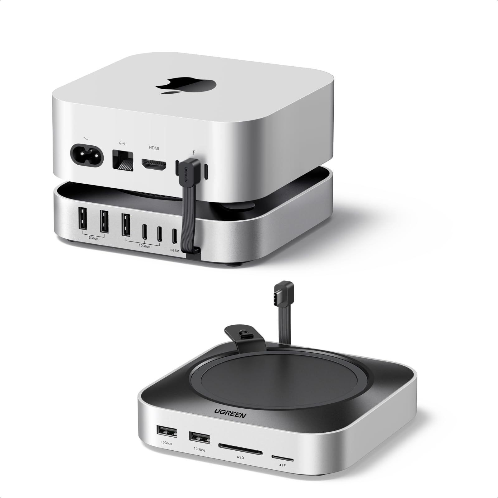 UGREEN Mac mini M4 Dock & Stand with NVMe SSD Enclosure