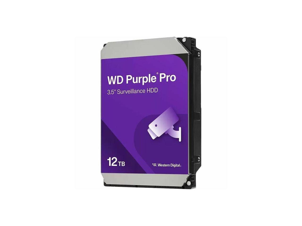 WD Purple Pro WD122PURP 12 TB Hard Drive - 3.5" Internal - SATA (SATA/600) - Con