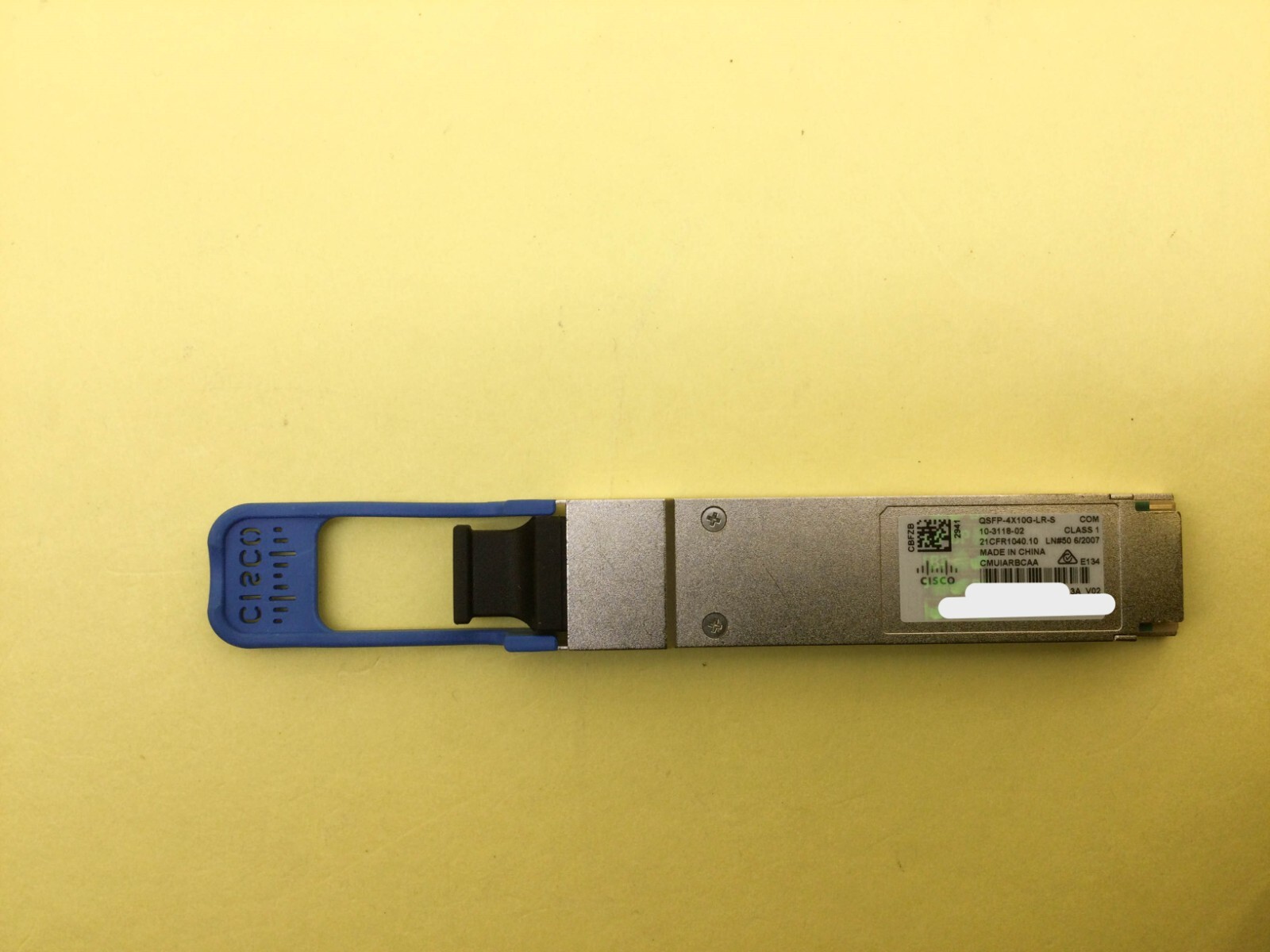 CISCO QSFP-4X10G-LR-S 4x10GBASE-LR MPO QSFP Module 10-3118-02