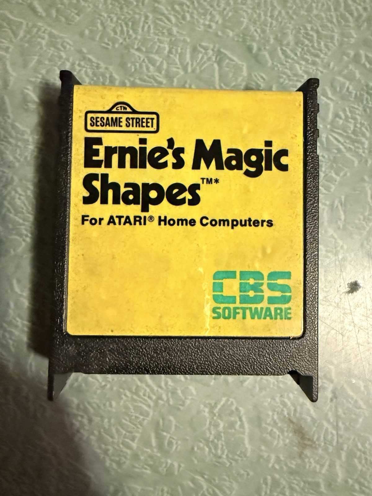 CBS Software Sesame Street Ernie’s Magic Shapes Atari Home Computers Cartridge