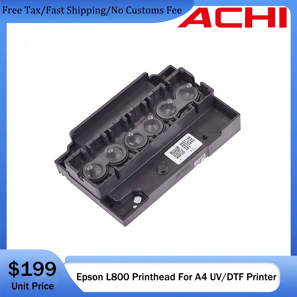 Original EPSON L800 Print Nozzle Print Head for ACHI A4 UV Printer 100%Brand New