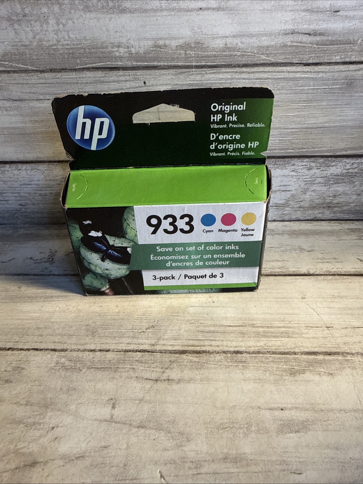 New Genuine HP 933 Cyan Magenta Yellow Ink Cartridges 3 Pack Exp Jun 2022