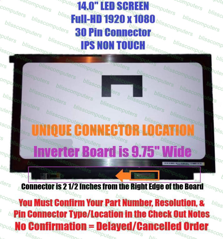 FHD IPS LCD Screen 72%ntsc NV140FHM-N61 Lenovo fru 00NY436 PN SD10K93482