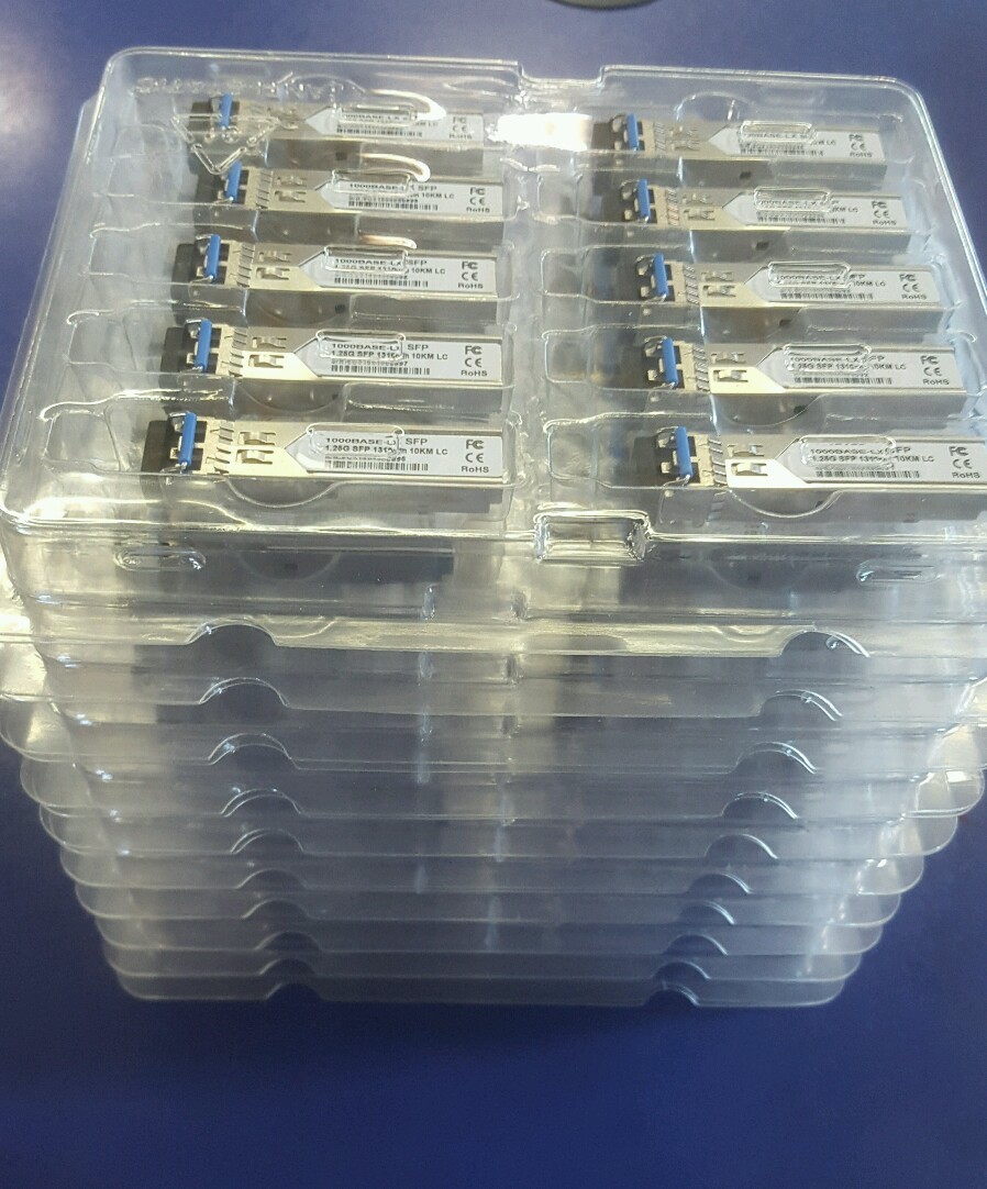 NEW LOT OF 100 GLC-LH-SM Cisco Compatible 1000BASE-LX SFP 10KM