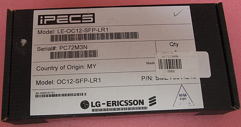 NEW Genuine Brocade/Foundry OC12-SFP-LR1 OC-12/LR-1 SFP Transceiver