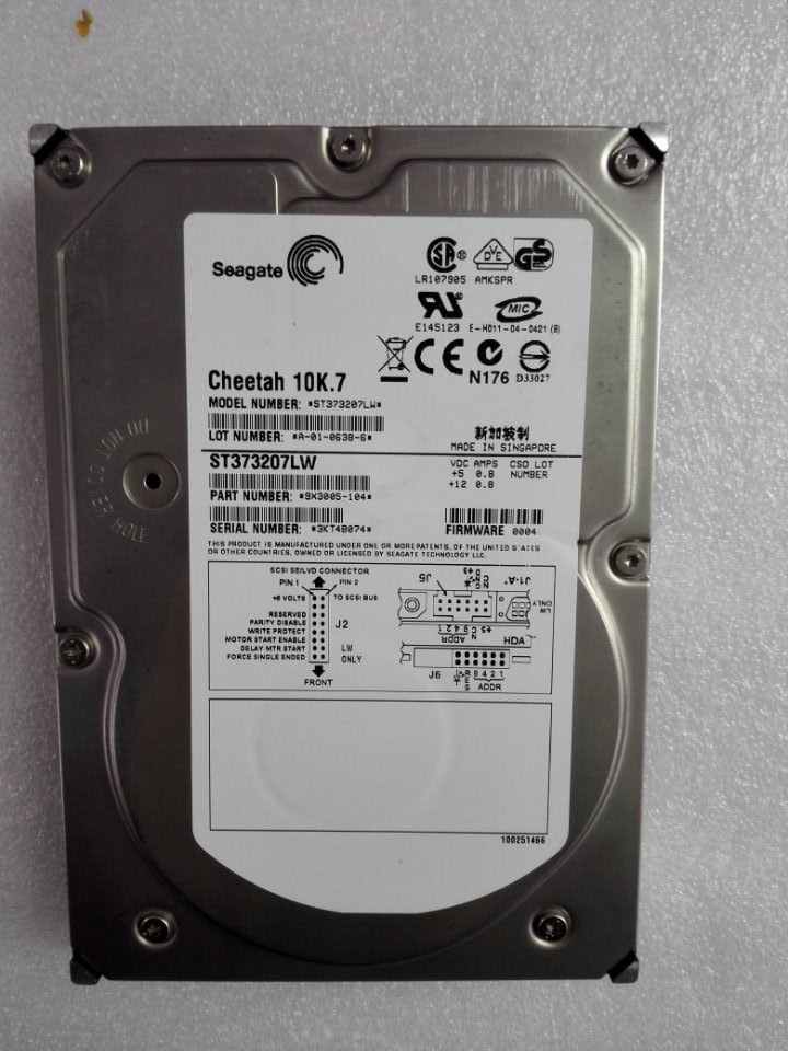 Seagate Cheetah 10k.7 73GB Internal 10000RPM (ST373207LW) SCSI 3.5 Hard Drive