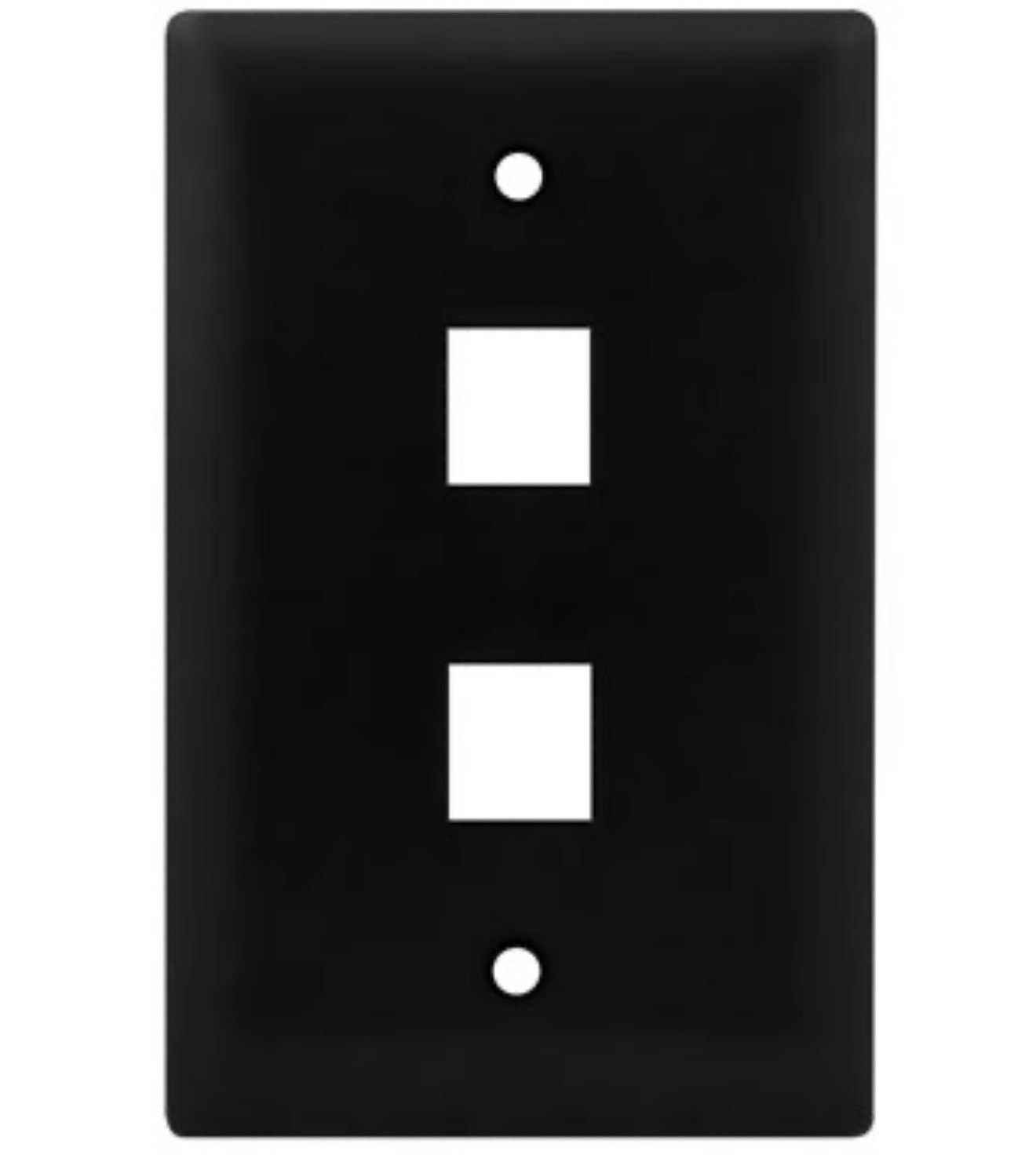 5pk x Legrand Wp340-BK 2-Port Wall Plate   **SHIPS FREE**