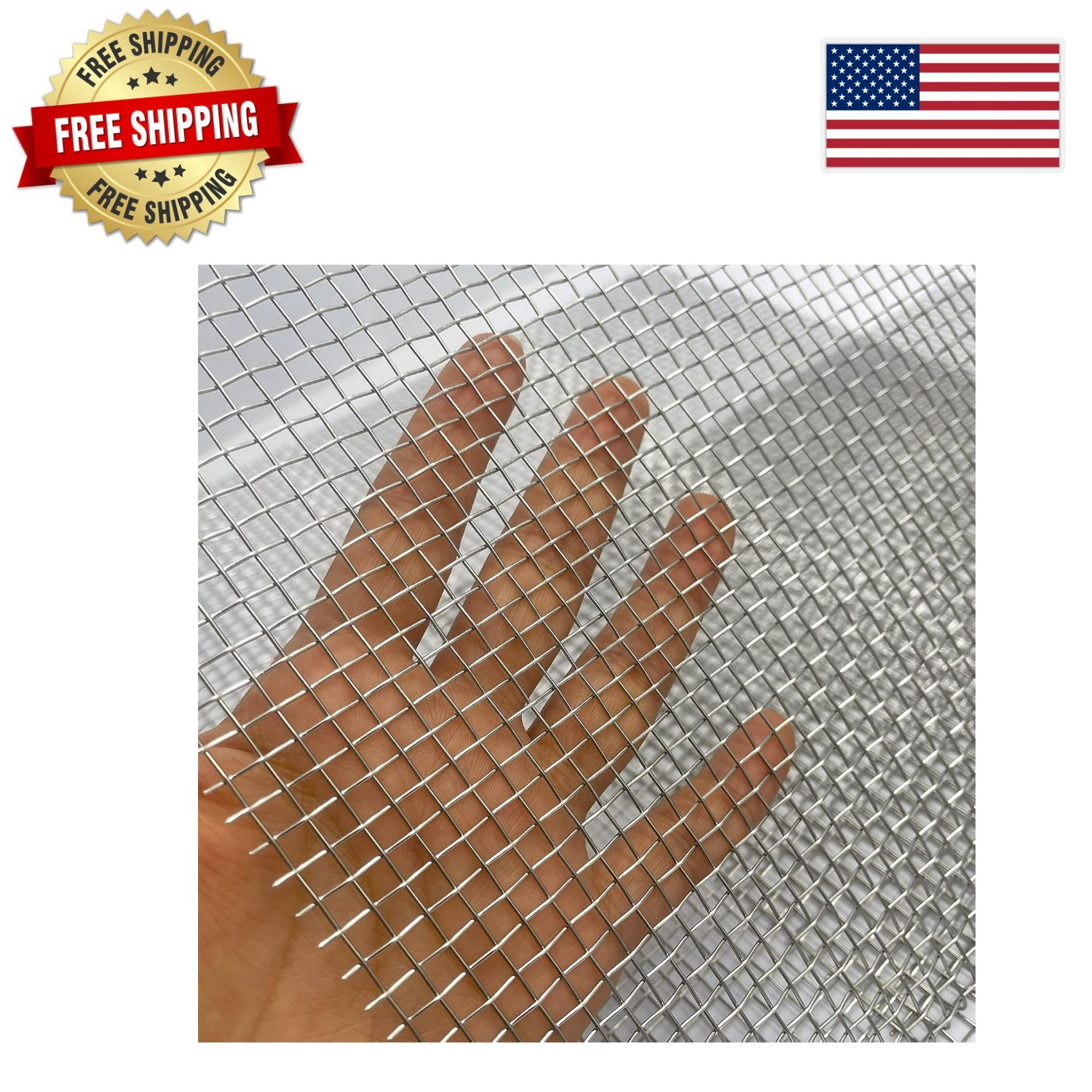Durable 304 Stainless Steel Wire Mesh 12” x 24” Screens for Garden & Vent Use