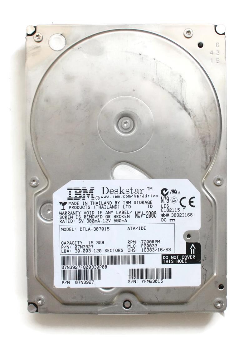 Hdd, ibm 15.3gb,  p/n 07n5672