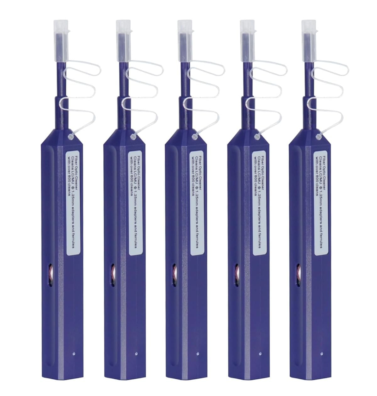 LC Fiber Cleaner Pen - 5 Pack - 1.25mm LC Fiber Optic Cleaning Pen with Dual ...