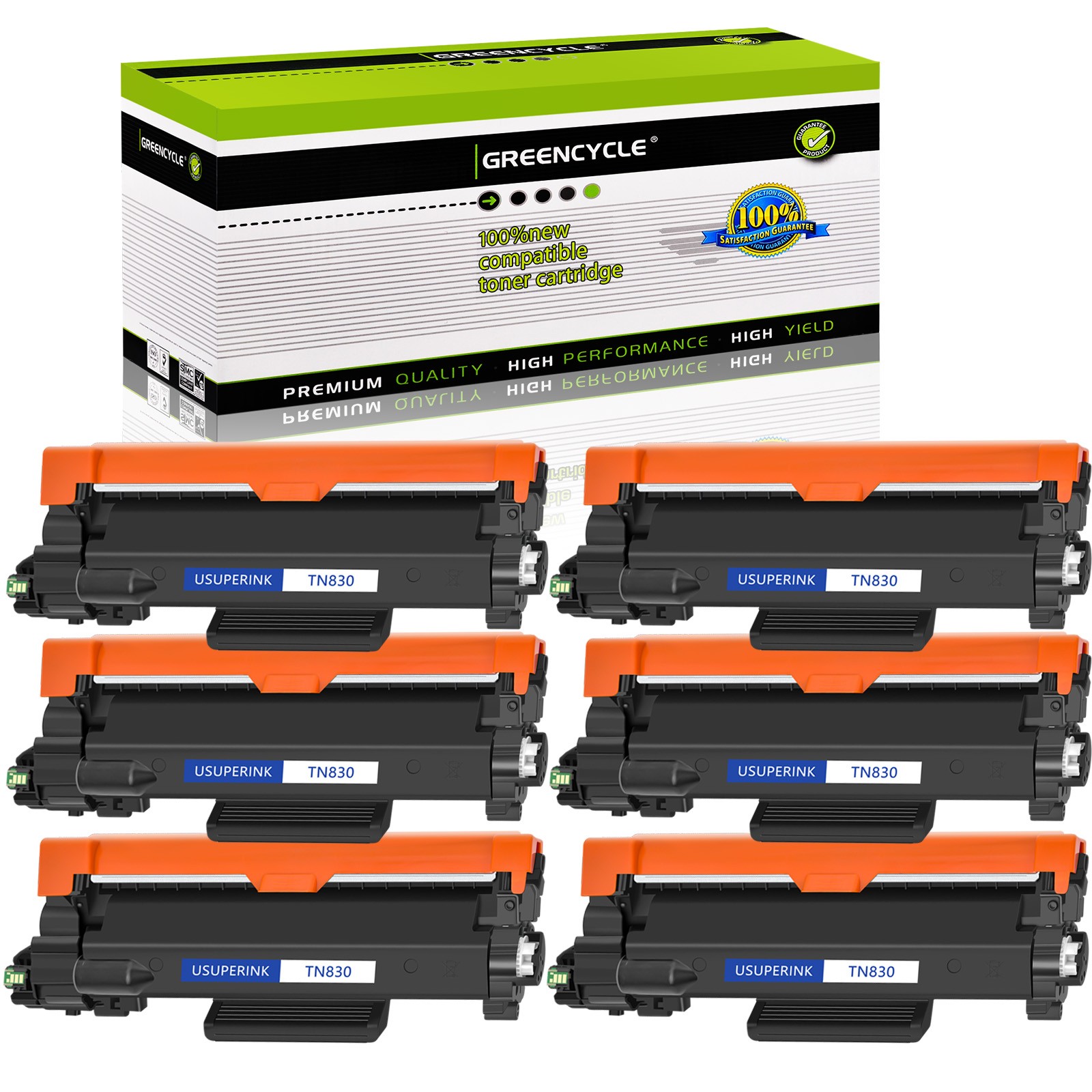 6PK TN830 Toner Cartridge for Brother TN830xl HL-L2465DW DCP-L2647DW MFC-L2980DW