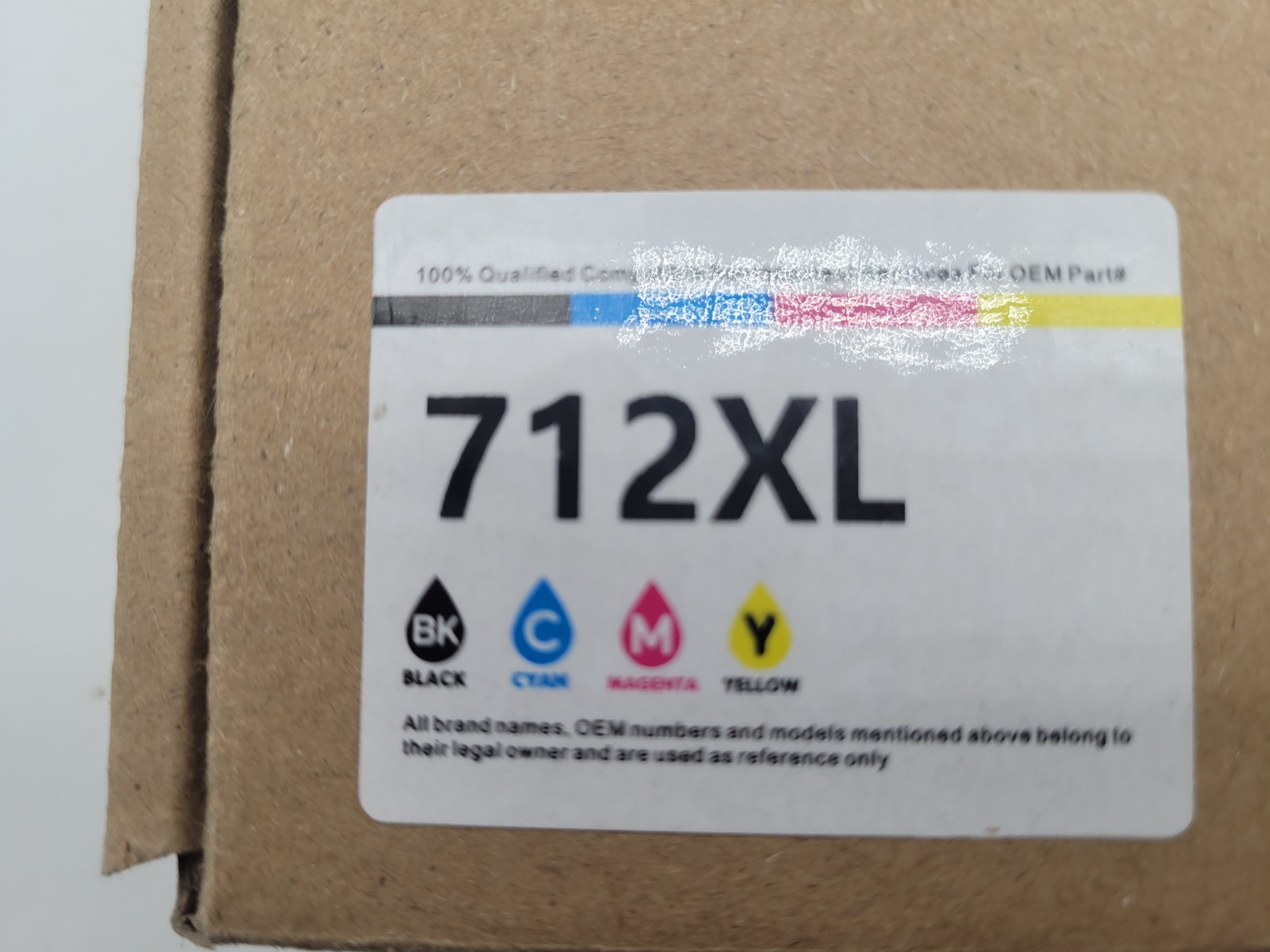 5 TONER KINGDOM 712XL INK CARTRIDGES. 80ml 