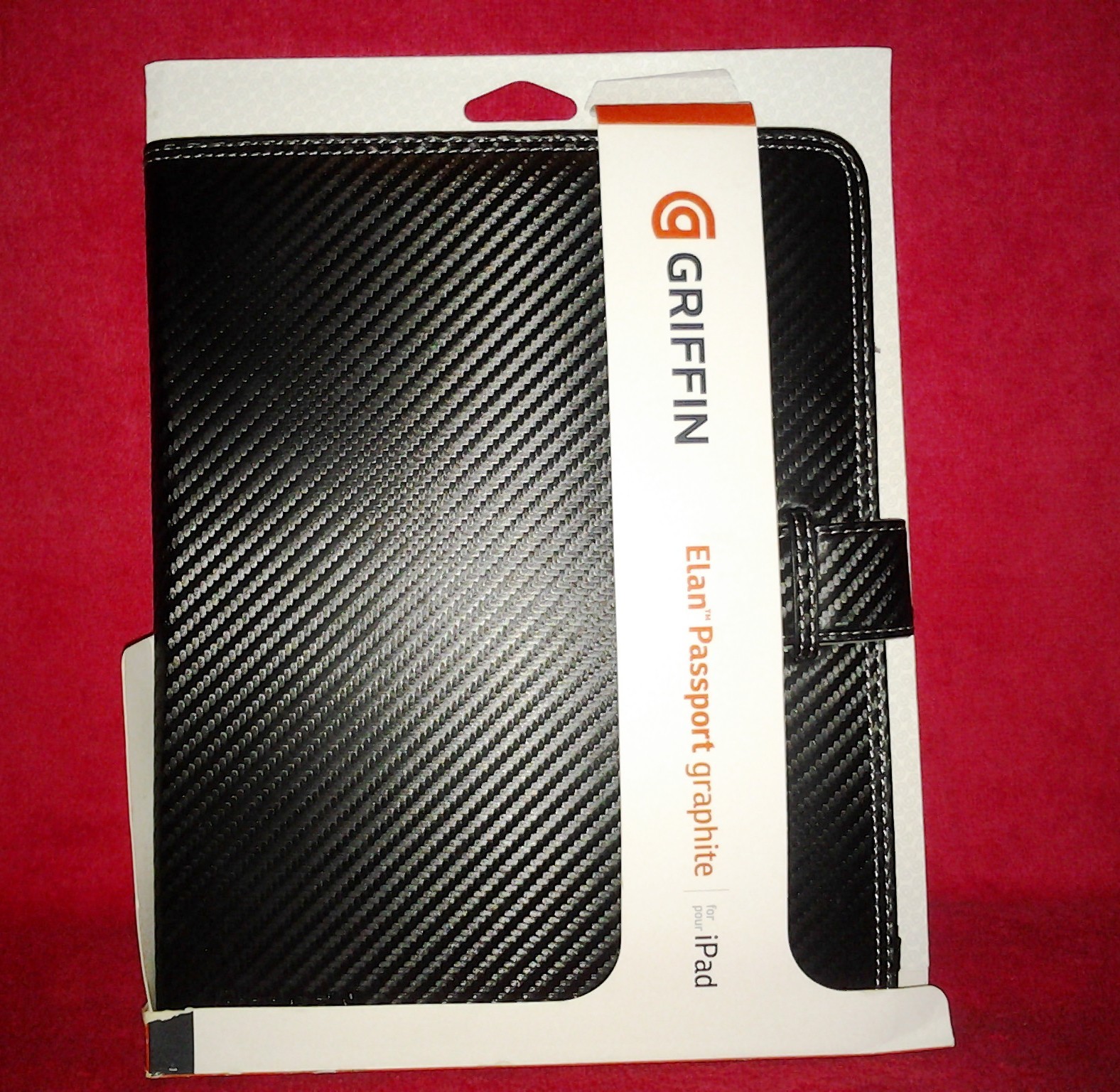 Griffin Black Graphite Elan Passport Folio iPad Case - GB01606   9 1/4" X 7 1/4"