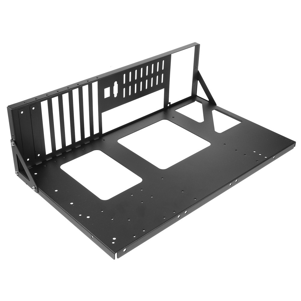 Metal Black Motherboard Frame Holder Durable Steel for Computers