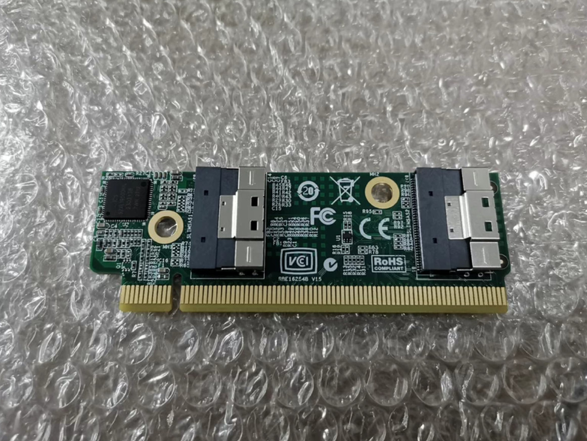 Graphics card external extension 1U PCIe 4.0 16x/8x full-speed adapter card