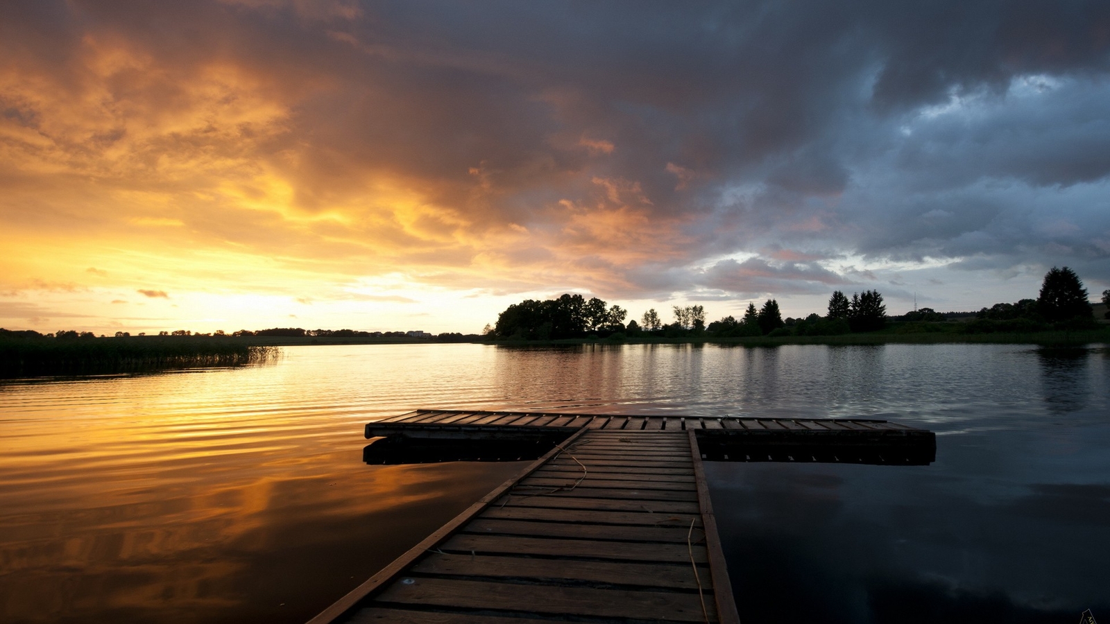 Landscape nature r sunset lake sunlight sky Custom Gaming Mat Desk