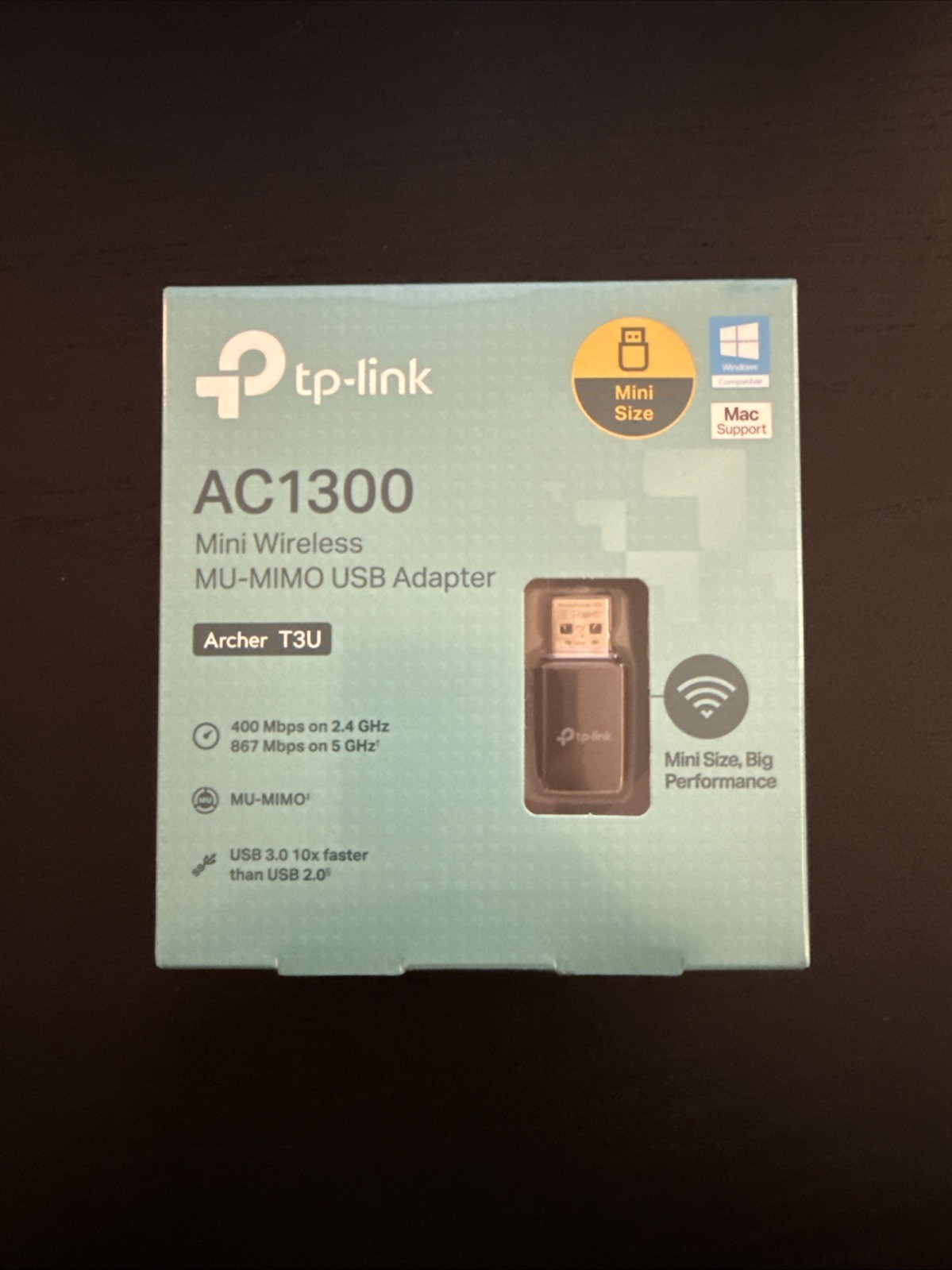 AC1300 Dual Band USB WiFi Adapter for High-Speed Connectivity - Windows & Mac