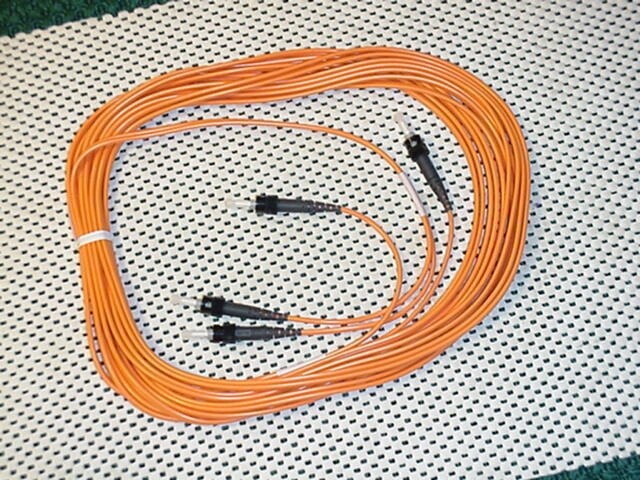 8M ST-ST Fiber Optic Cable Duplex Multimode ST to ST