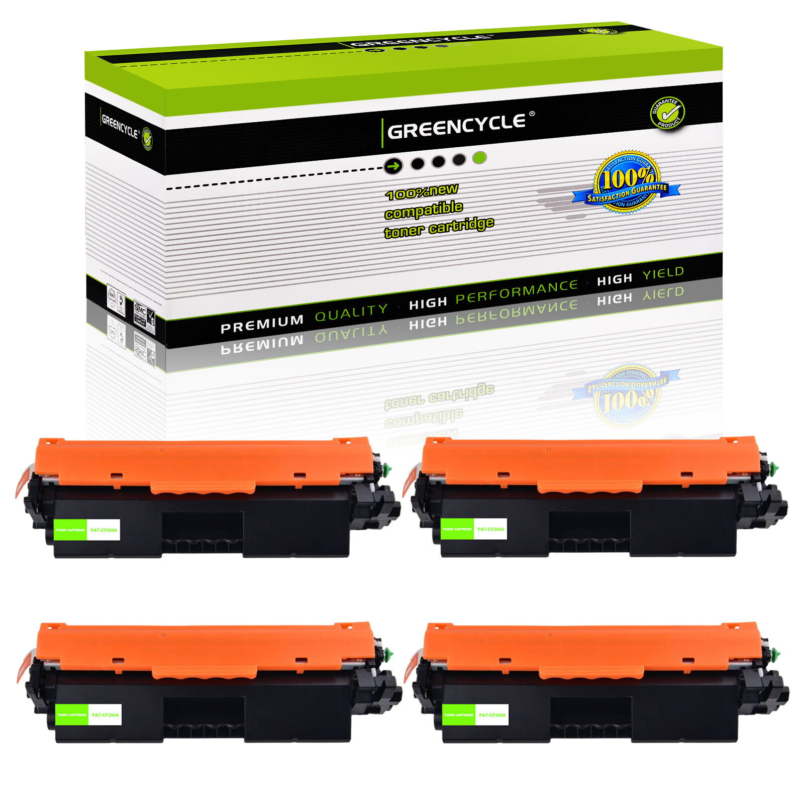 Greencycle 4PK CF294A 94A Toner Cartridge For HP M118 M148 M149 Pro MFP M148fdw