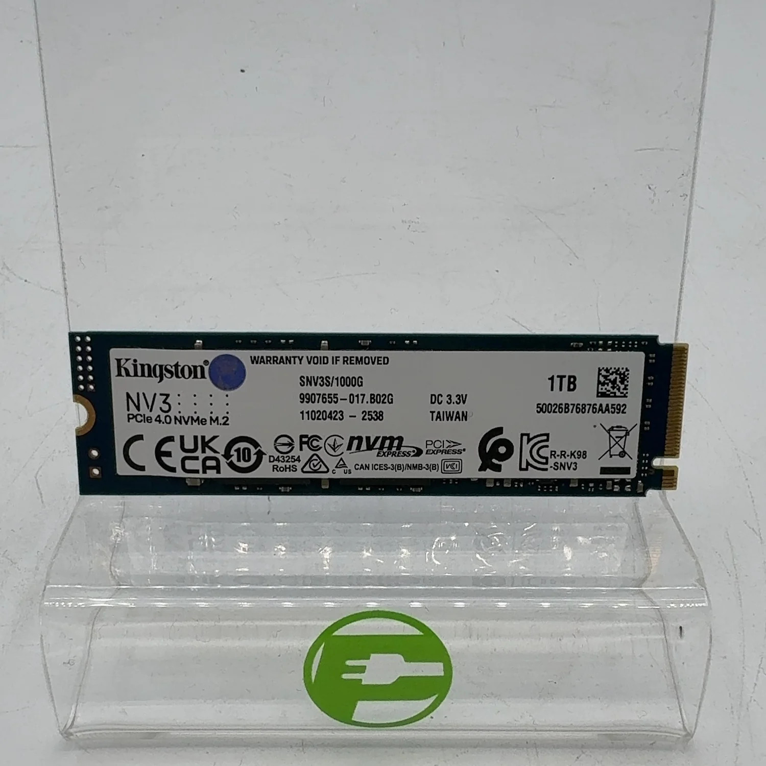 Kingston 2280mm NV3 1TB M.2 NVMe Gen 4.0 x 4 SSD SNV3S/1000G