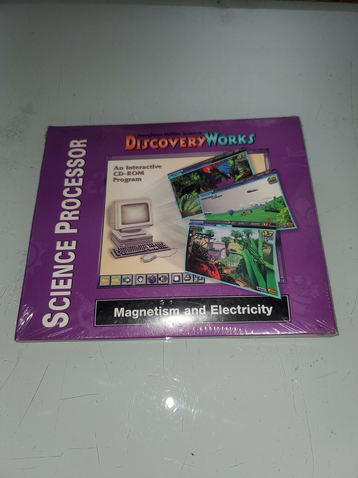 HOUGHTON MIFFLIN SCIENCE PROCESSOR DISCOVERY WORK MAGNETISM & ELECTRICITY CD-ROM
