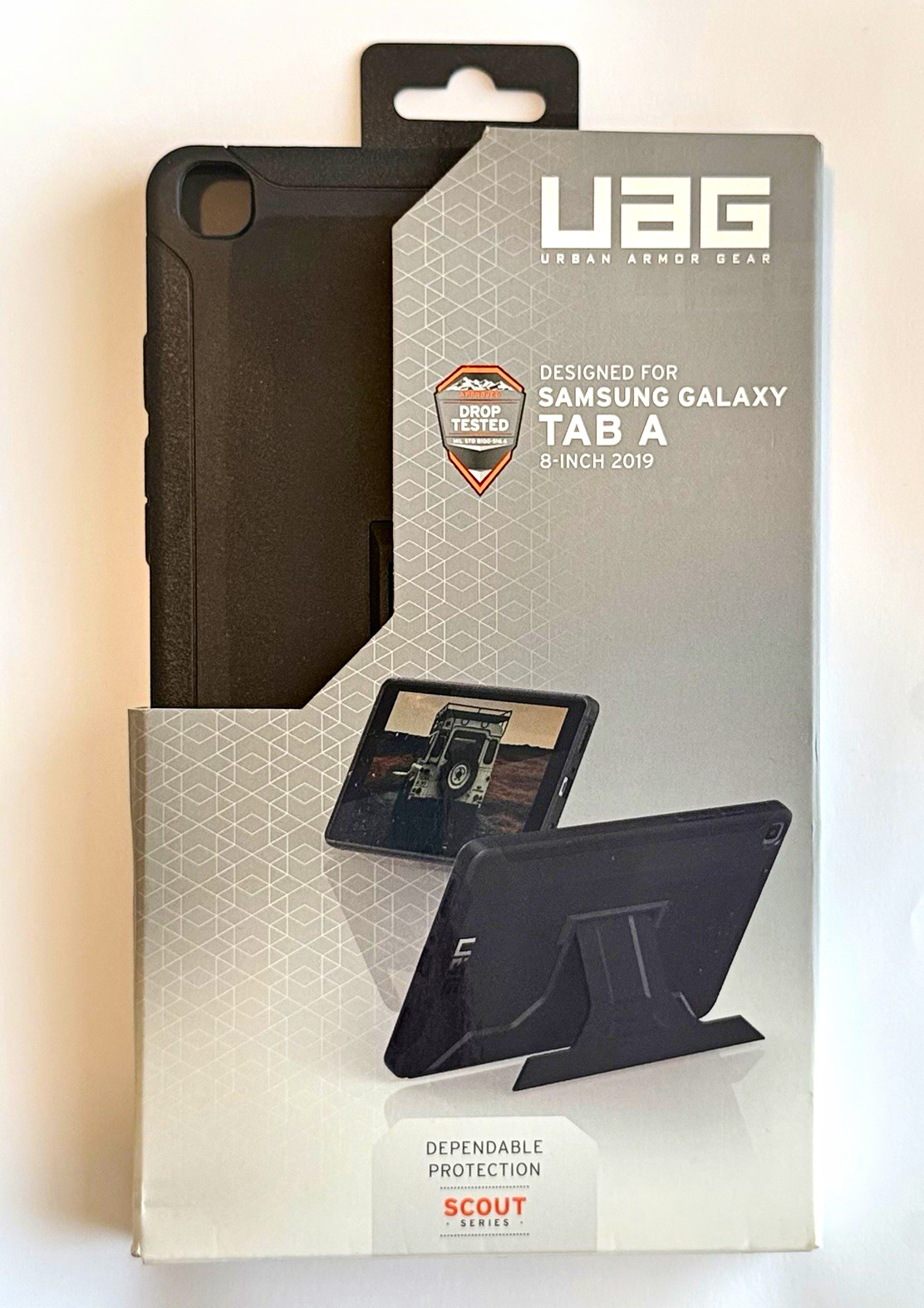 UAG Scout Series Rugged Case for Samsung Galaxy Tab A 8" (2019) Black Stand