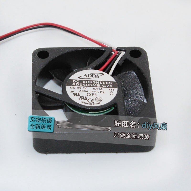 ADDA AD0405MB-G76 5V 0.11A 4CM 4010 Dual Ball Cooling Fan