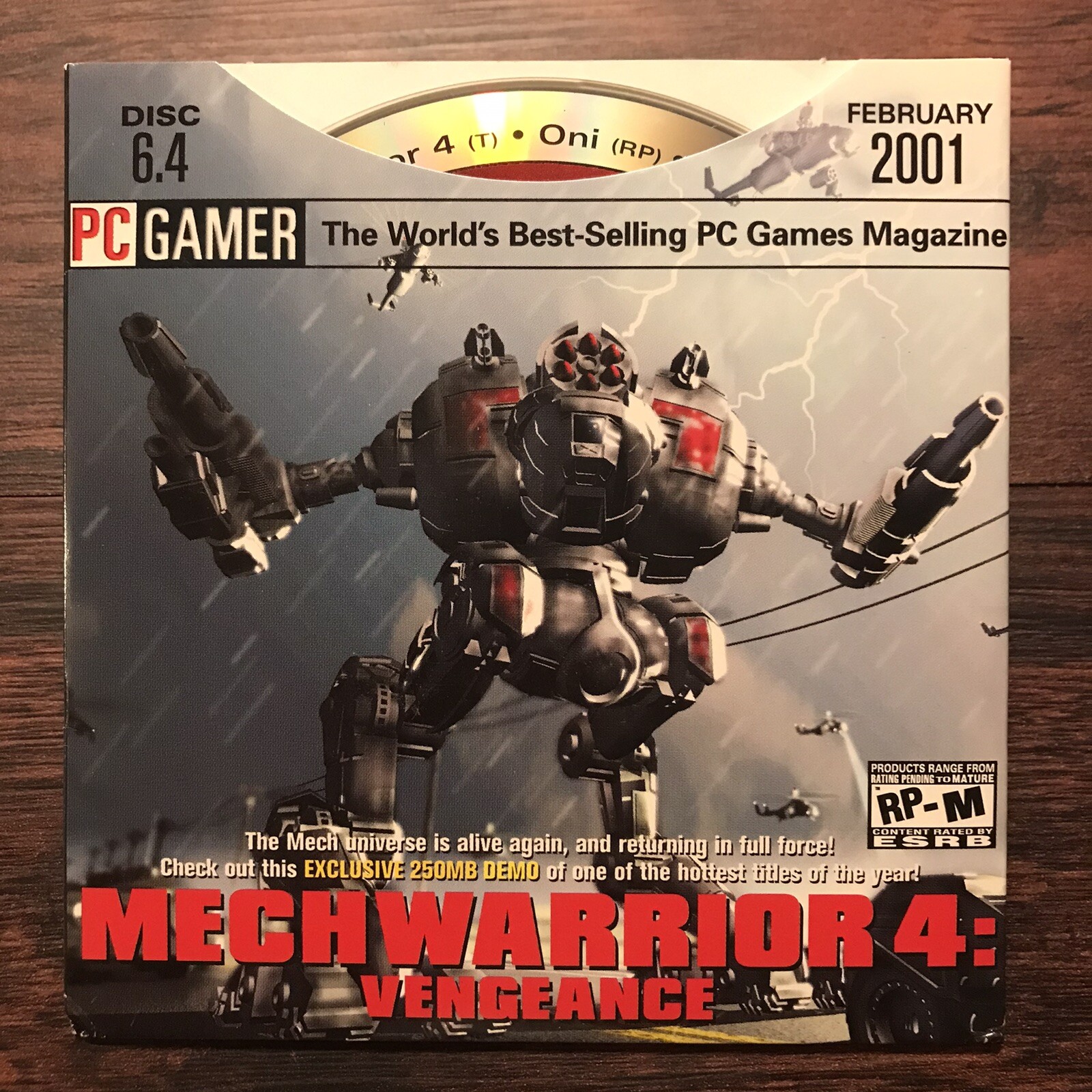 PC Gamer Demo Disc 6.4 February 2001 PC CD Mechwarrior 4: Vengeance