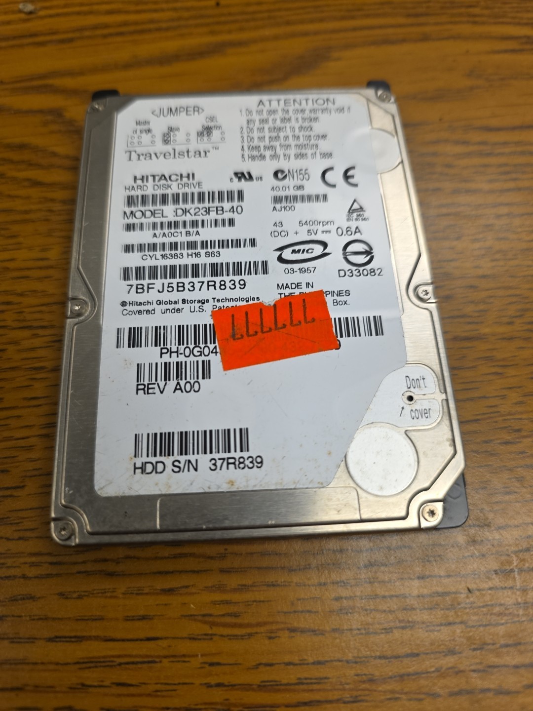 Hitachi Model Dk23fb-40