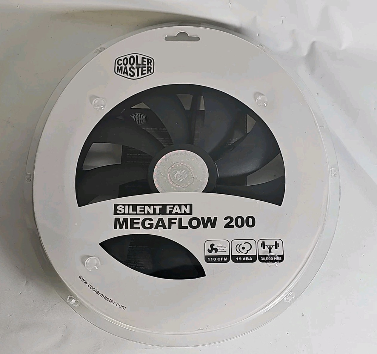 Cooler Master MegaFlow 200 Sleeve Bearing 200mm Silent Fan Black 