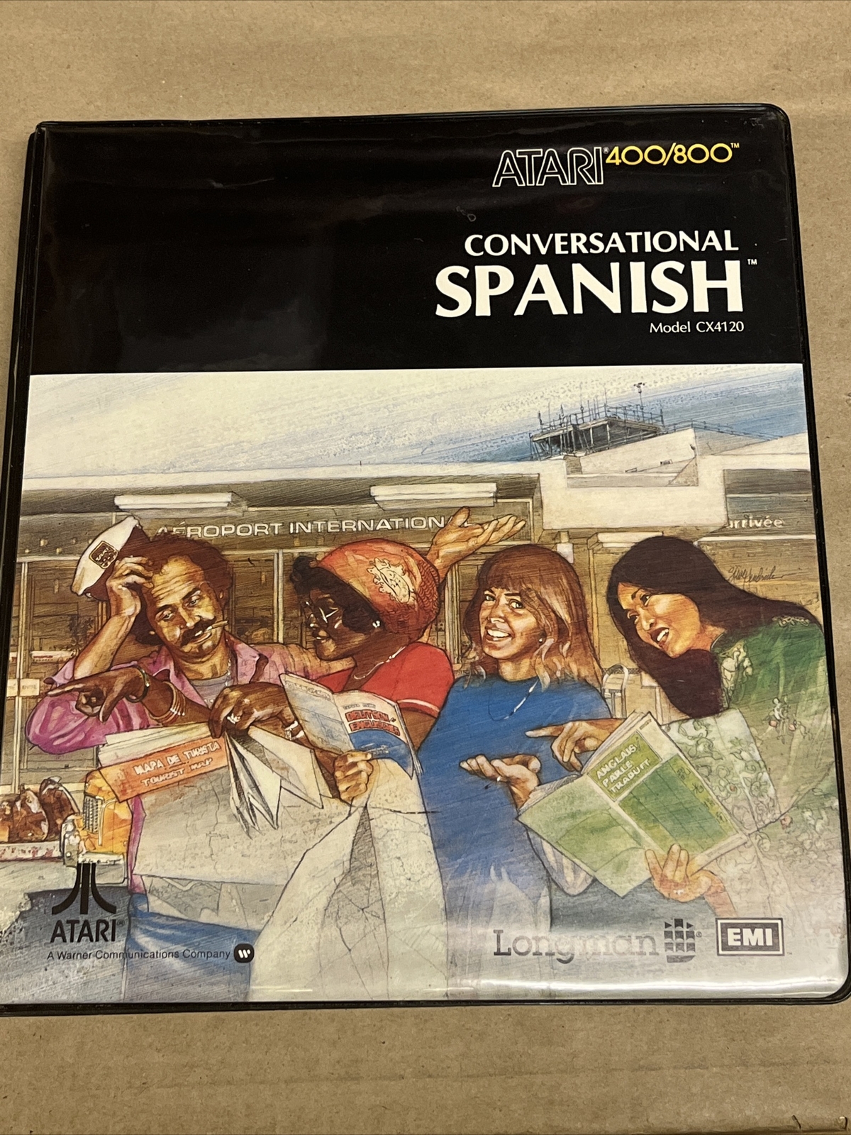 Atari 400/800 Conversational Spanish Model CX4120 Book And Cassettes
