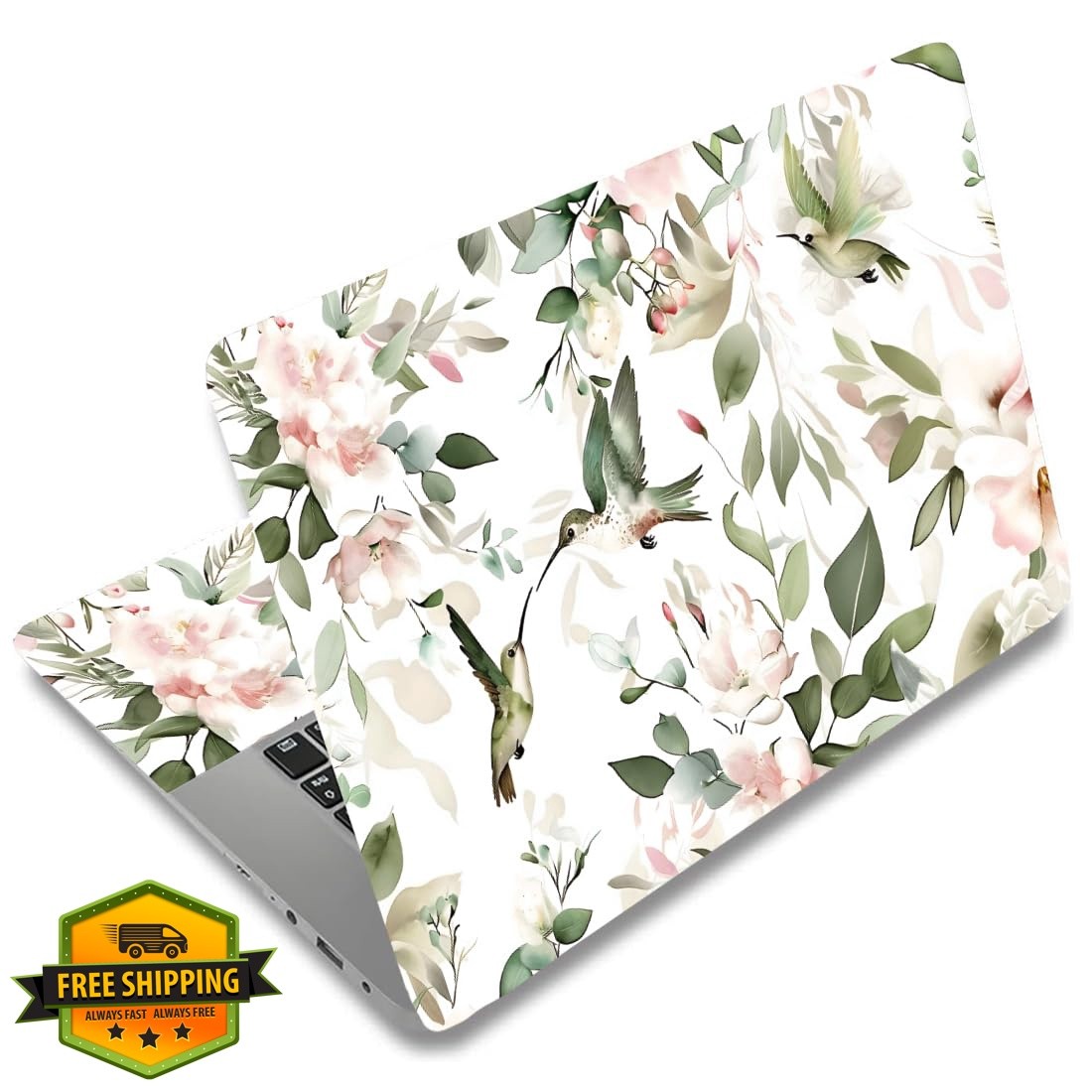 SUPERDANT Laptop Skin Flowers Birds