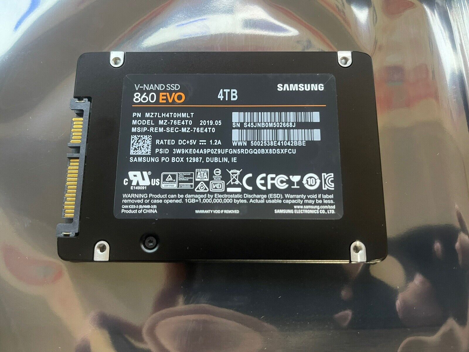 SAMSUNG V-NAND SSD 860 EVO SERIES 4TB 2.5