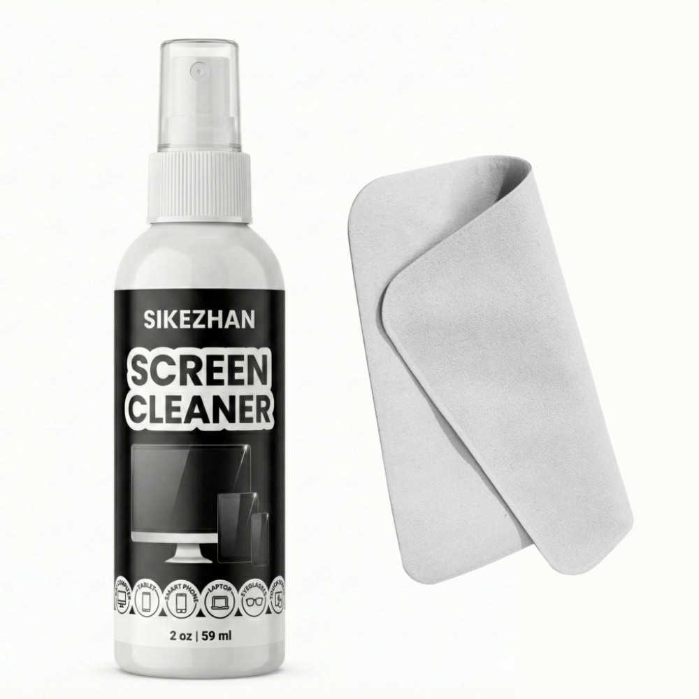 Screen Cleaner Kit Spray with Microfiber Cloth for Phone Laptop TV Monitor iPad