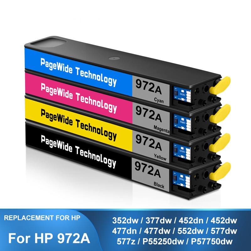 ]For HP 972A Cartridge With Pigment Ink 352dw 377dw 452dn/w 477dn/w 552dw 577dw