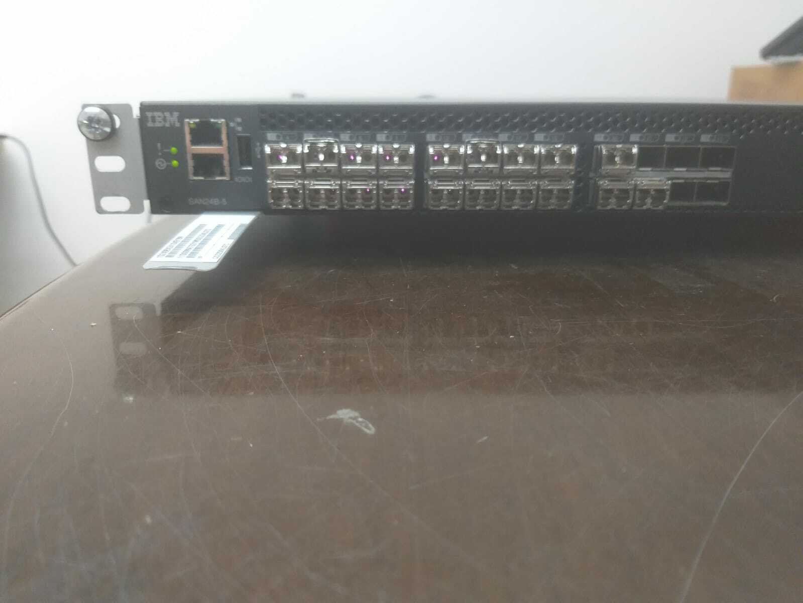 IBM SAN24B-5 8Gbps 24 Active Ports 2498-F24/24G/X24, with dual PS& SFP`s w/Rails