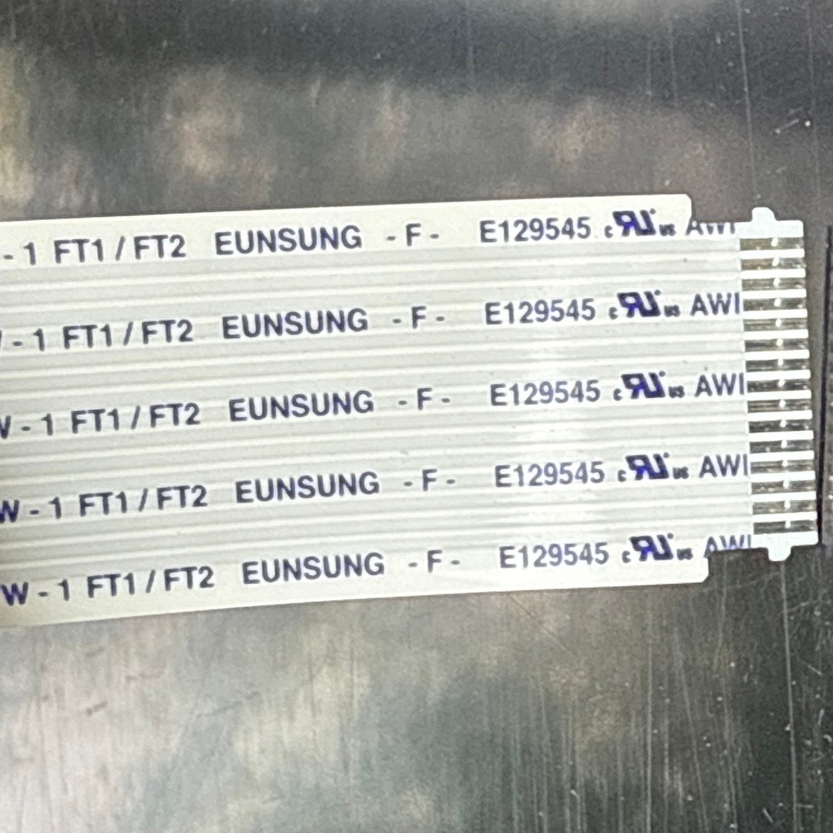 Eunsung E129545 AWM VW-1 FT1/FT2 15Pin Flat Flex Ribbon Cable ~12 Inch