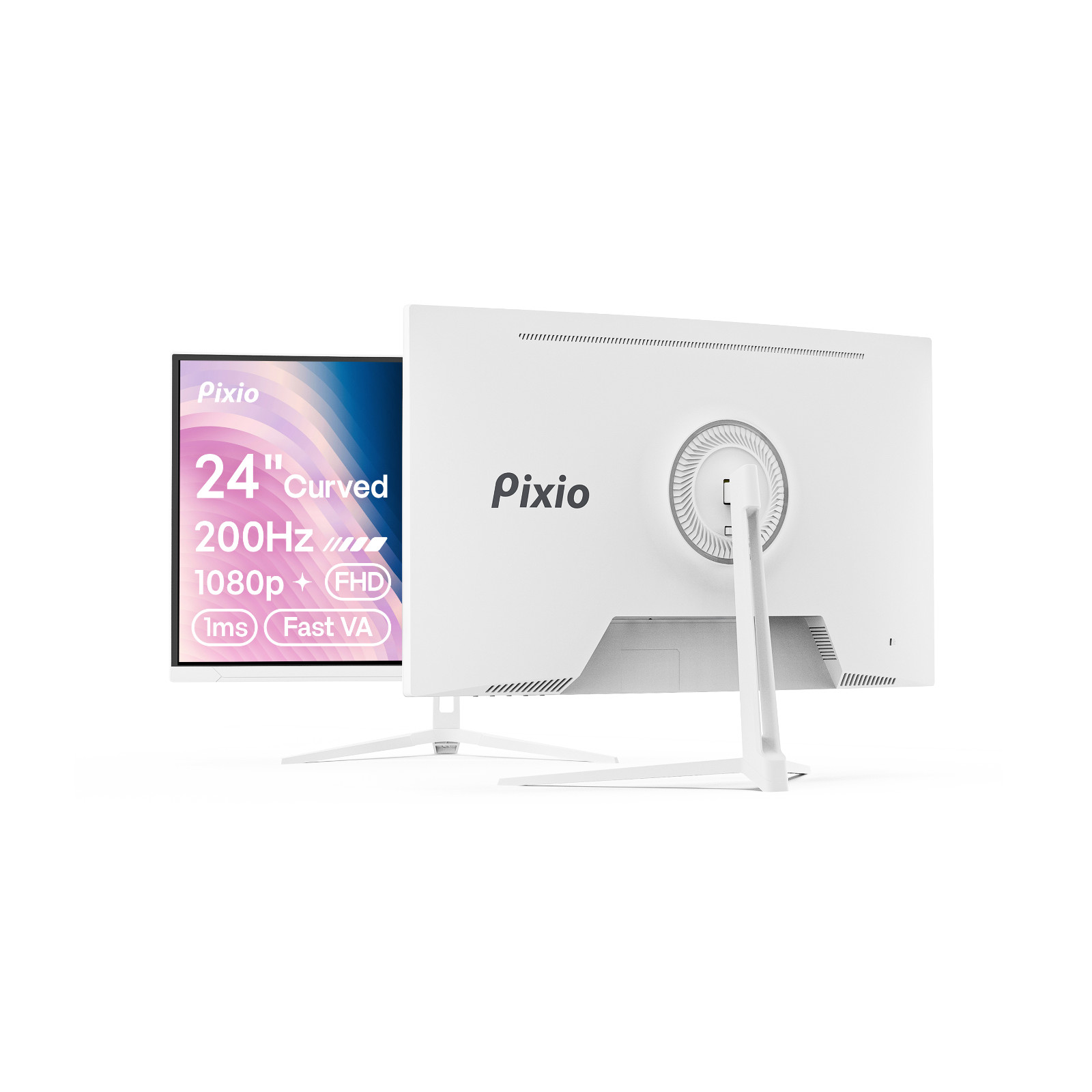 Pixio PXC248WAVE 24" Curved 200Hz 1080p 1ms GTG Fast VA Gaming Monitor