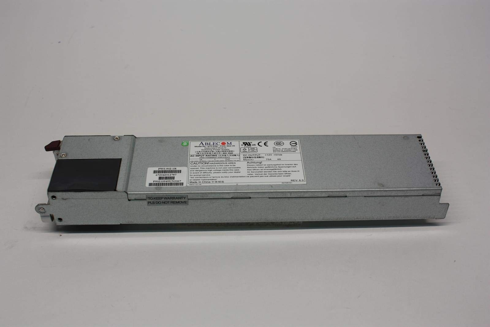 Supermicro 900W Redundant Power Supply PWS 902-1R.