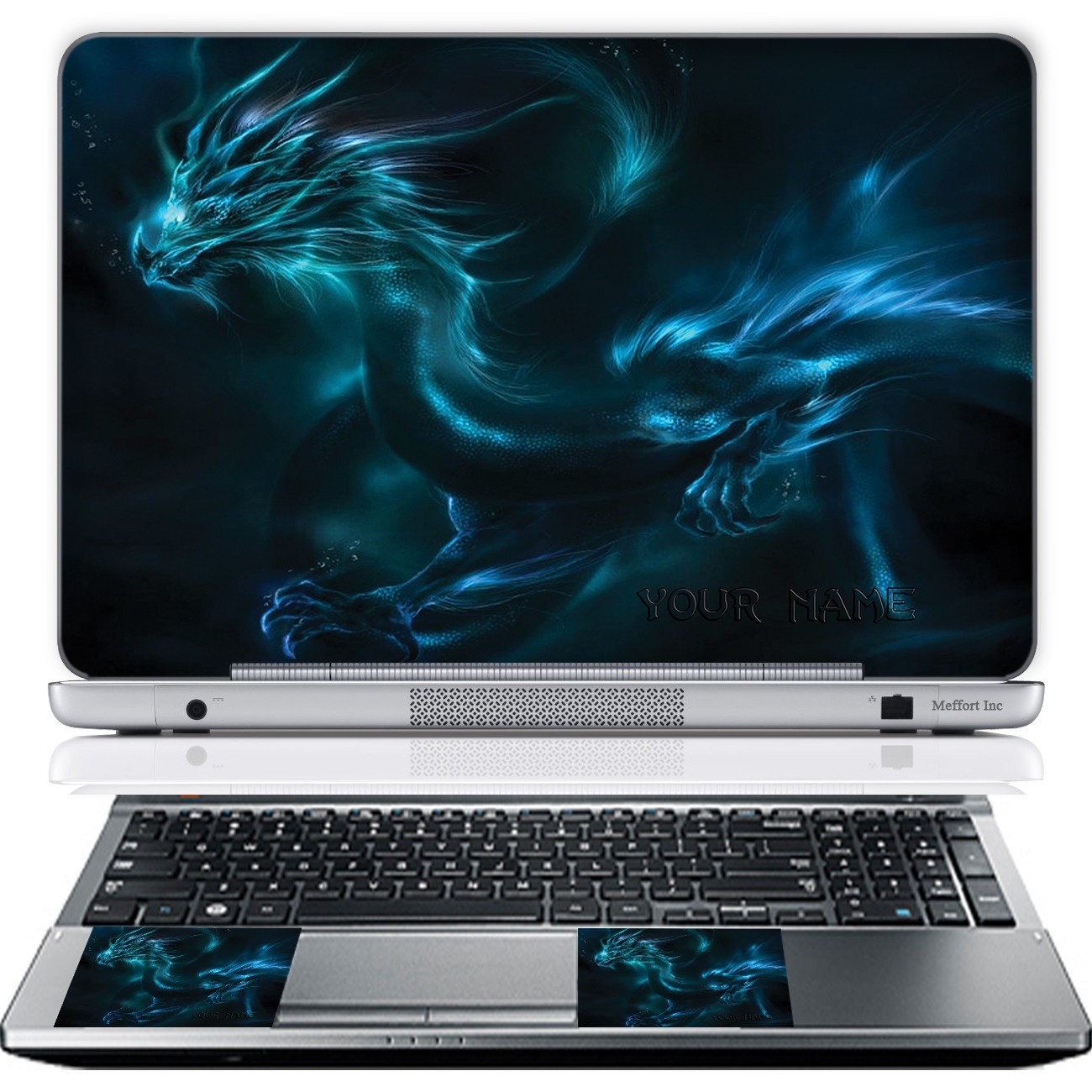 Custom Vinyl Laptop Skin Sticker Decal 10 - 17.3" Personalized Photo or Name