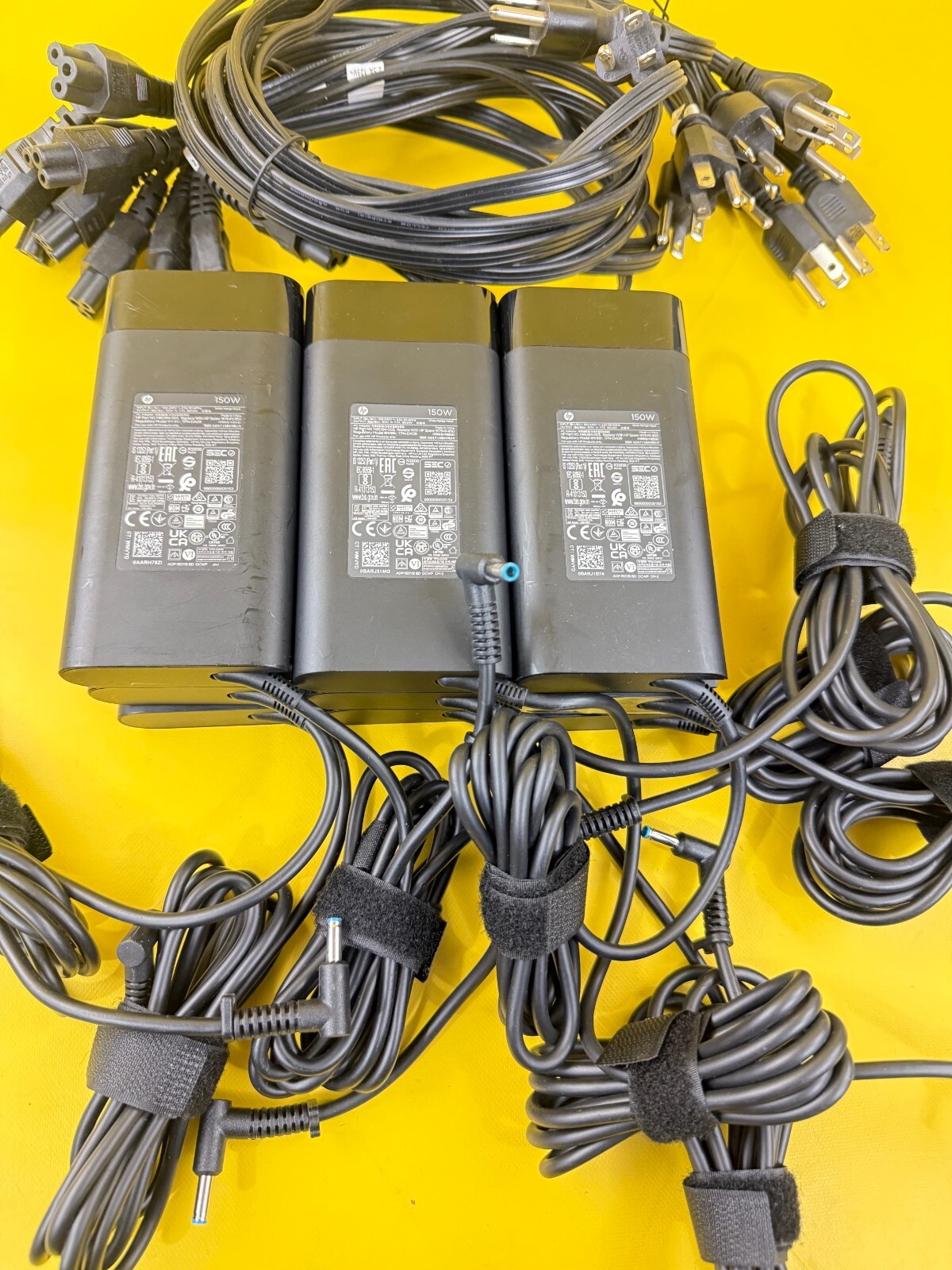Lot 9x Genuine HP 150W 4.5MM Blue Tip Laptop Charger Adapter Power 19.5V 7.7A