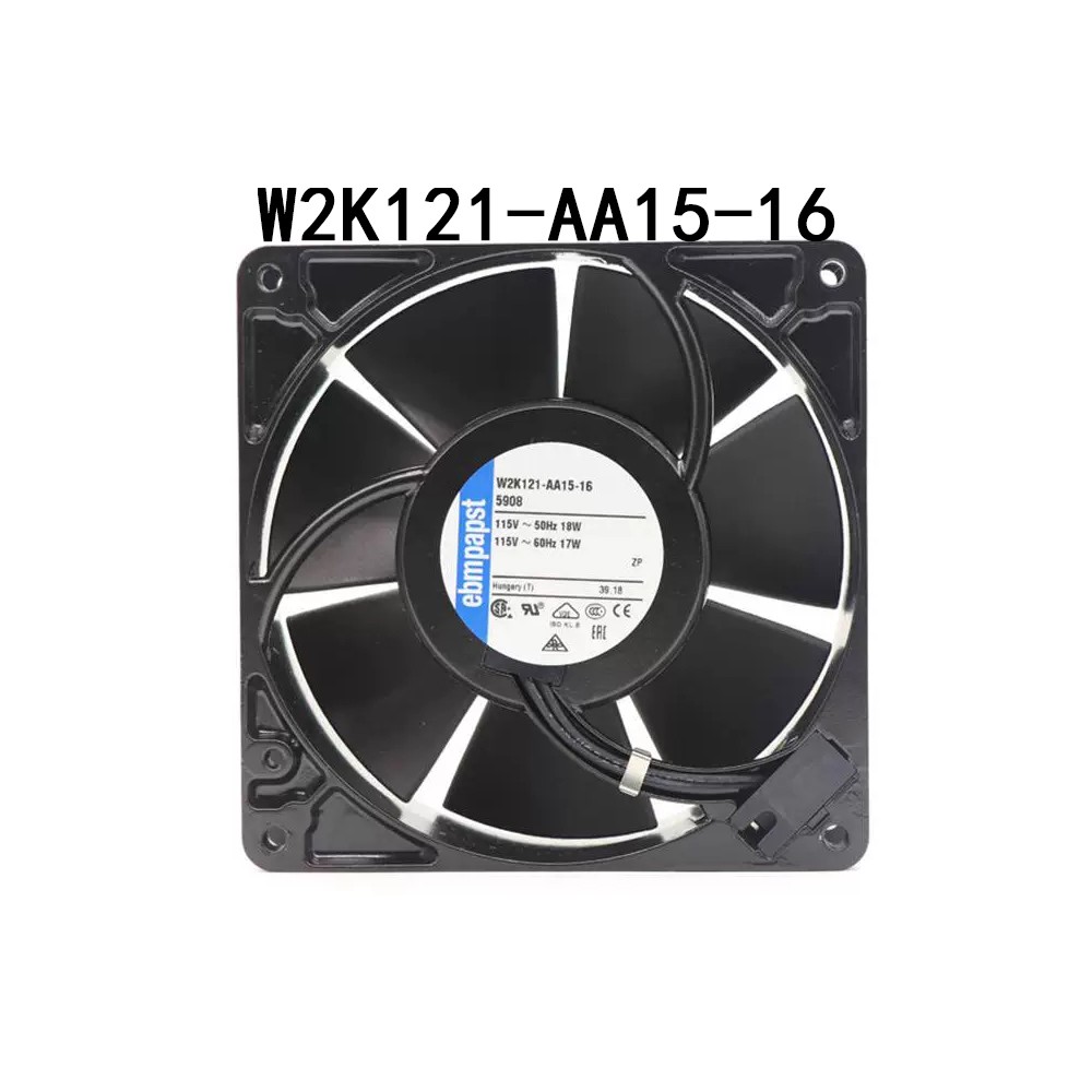 New in box Ebmpaps radiator W2K121-AA15-16 5908 115V 127*127*38MM Server Fan