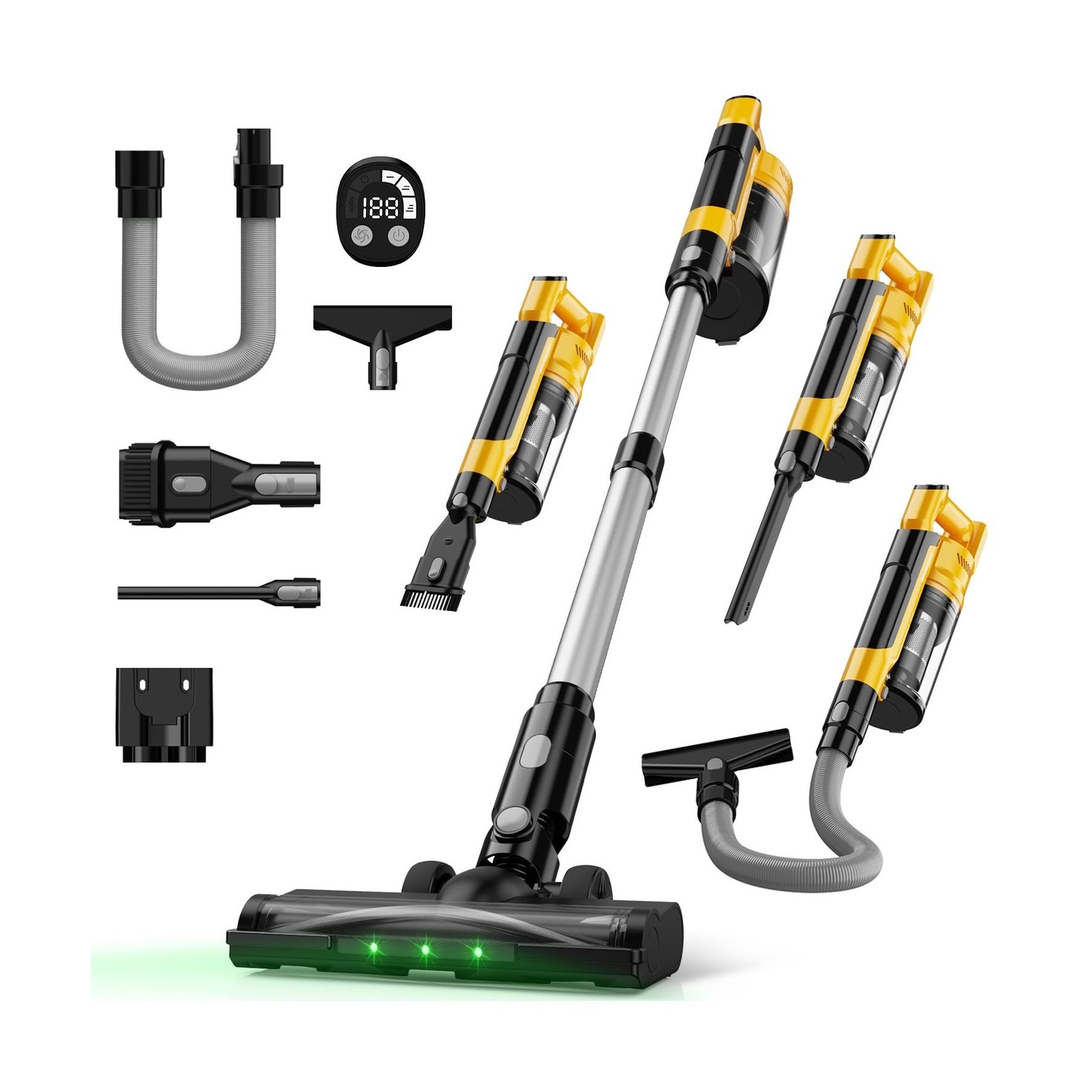 Cordless Vacuum Cleaner for 20V Battery, 7-in-1 Lightweight Stick Vacu...