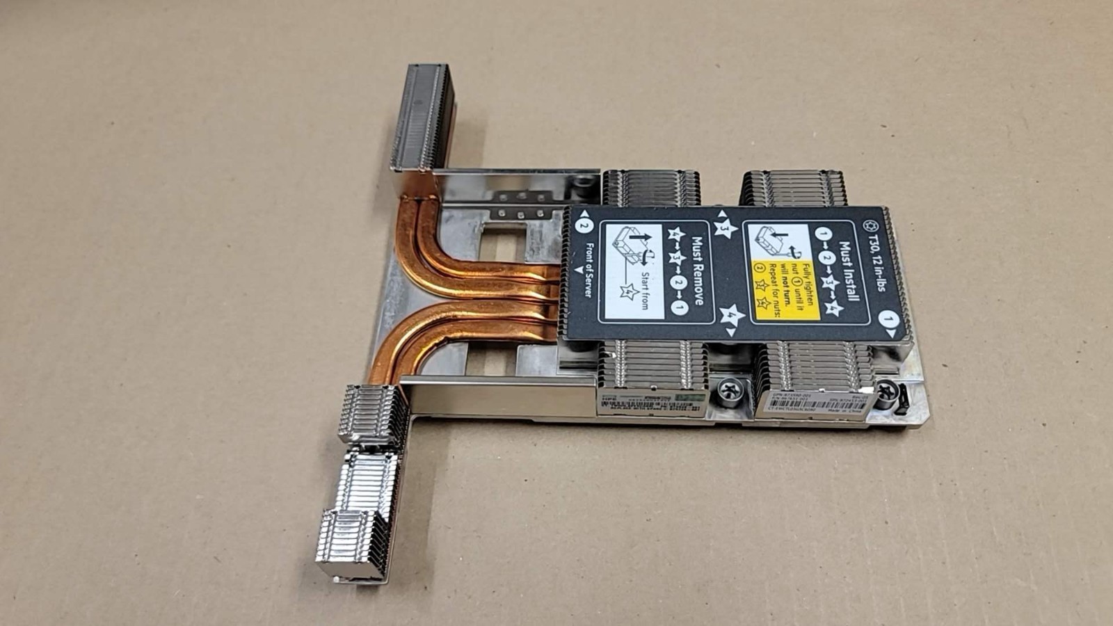 HPE 872453-001 ProLiant DL360 Gen10 CPU Heatsink 873590-001 873591-001 W/Bracket