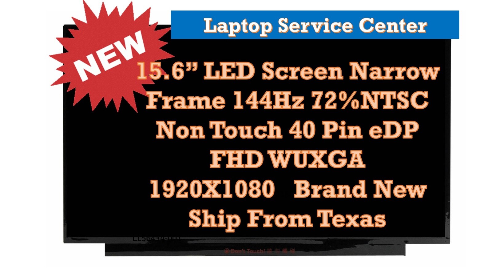 New LP156WFG-SPM1 144Hz 72%Colour 15.6" LED LCD Screen FHD eDP 40PINS Display