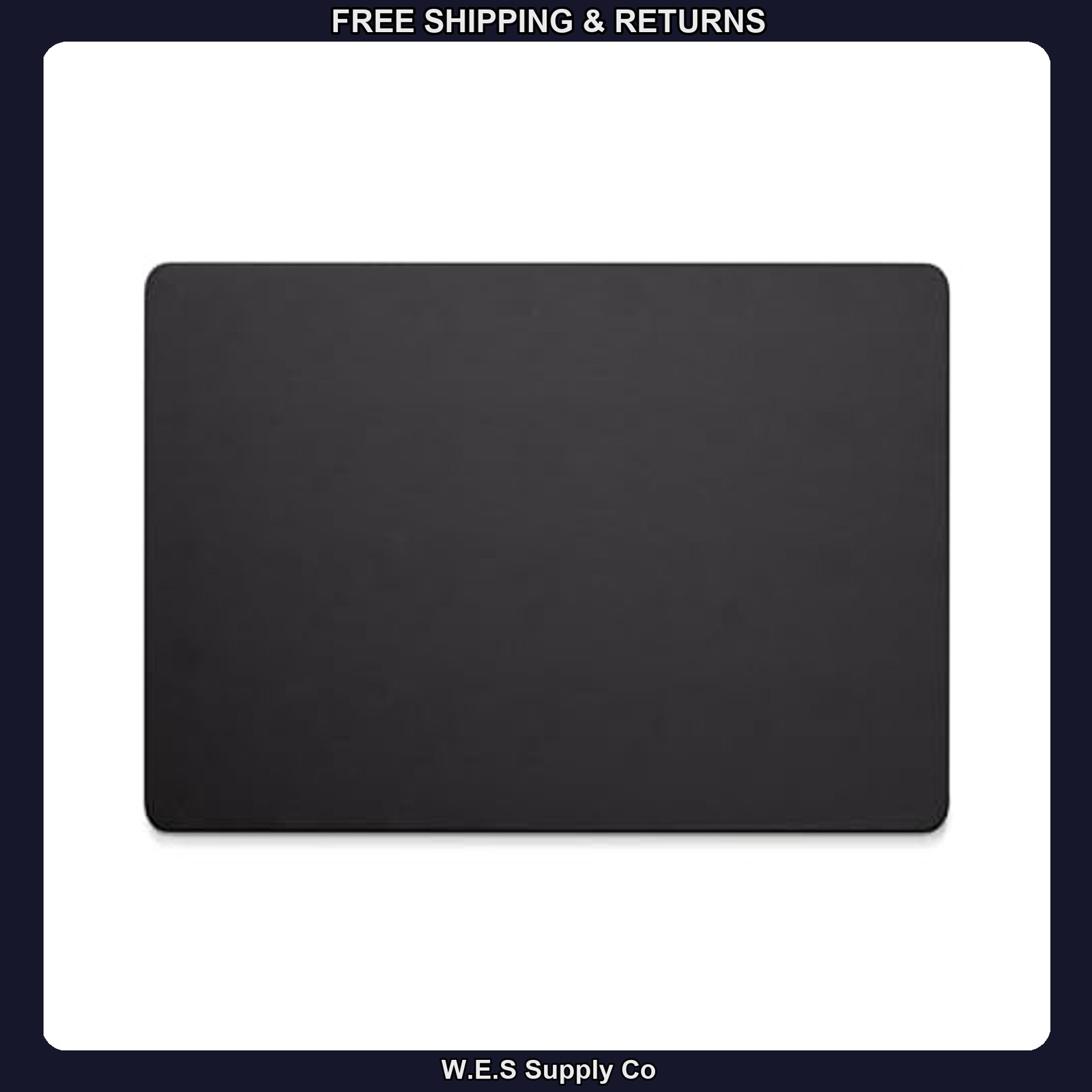 Jotsome Leather Desk Pad, Jet Black, 17" x 12"